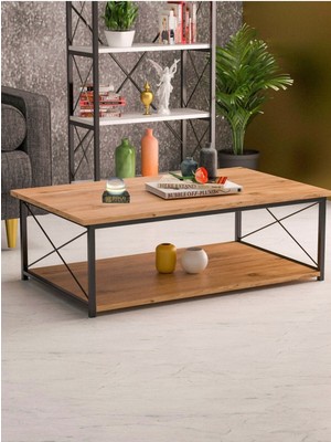 Gold Falez Orta Sehpa Double Ceviz