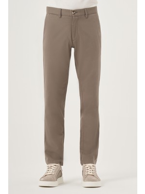 Morven  Erkek Çağla Yeşili Yazlık Pamuk Yan Cep Slim Fit Chino Pantolon