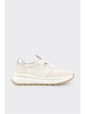 Elle Beyaz Deri Kadın Spor Ayakkabı