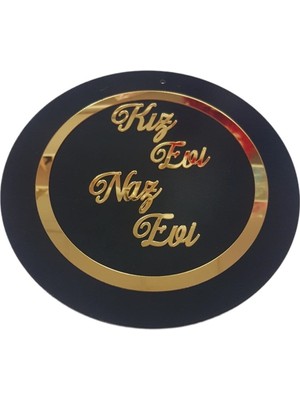 Evsay Kız Evine Naz Evi Kapı Süsü Kapı Aksesuarı 24 cm Çap