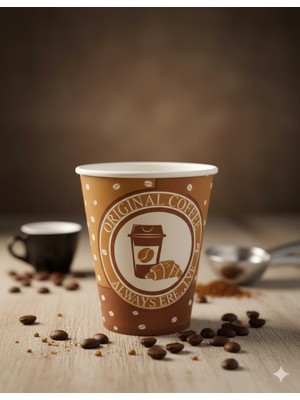 Kitap Cup 12 Oz Karton Bardak - Kahve Bardağı