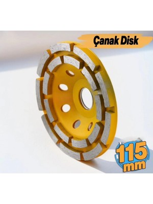 Ark 115 mm Beton Mermer Granit Taşlama Çanak Disk Yüzey Temizleme Çift Sıra Segmanlı