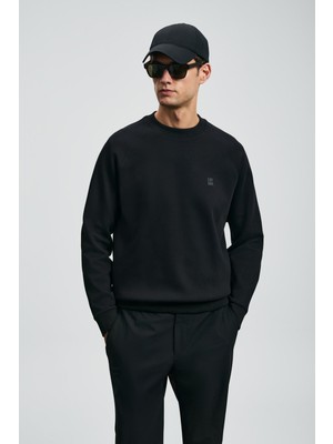 Lufian Erkek Grant Sweatshirt 112030179 Siyah