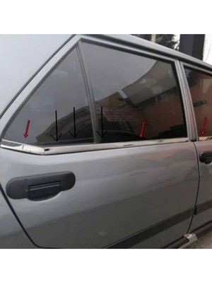 Egzozcum Tofaş Fiat Cam Çıtası Krom Paslanmaz 4 Parça Takım Şahin/kartal/doğan