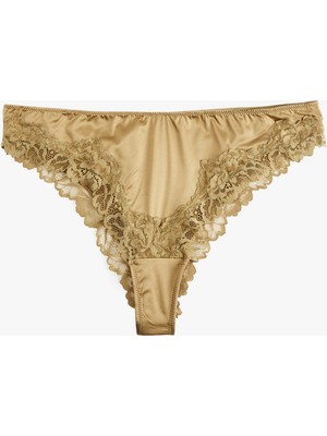 Koton Dantel Detaylı Rahat Kalıp Brazilian Külot