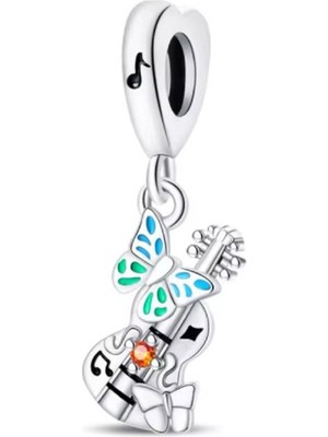 Fubena Uçan Melodi Sallantılı Gümüş Charm