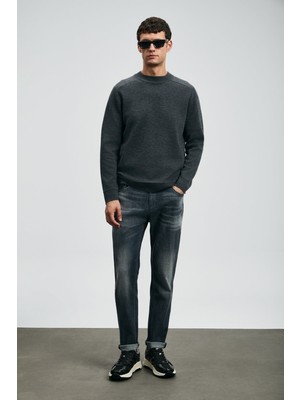Lufian Erkek Hegel Spor Slim Fit Jean Pantolon 112200265 Gri