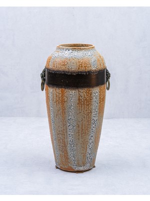 Aydınev Ikili Set Krem Vazo Seramik