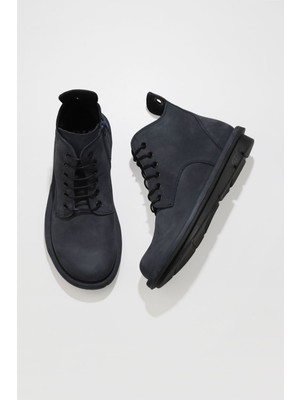 Bueno Shoes Mavi Nubuk Kadın Düz Bot 01WV7504 01WV7504