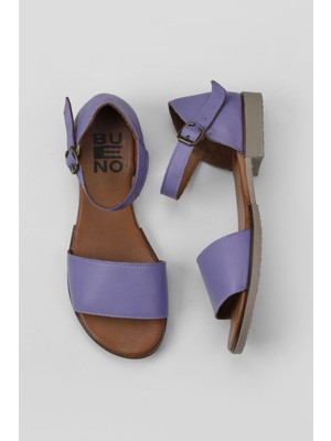 Bueno Shoes Lila Deri Kadın Düz Sandalet 01WY2502 01WY2502