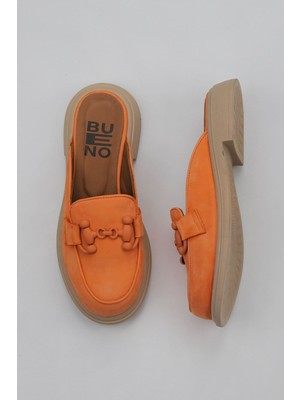 Bueno Shoes Mercan Nubuk Kadın Düz Terlik 01WY8701 01WY8701