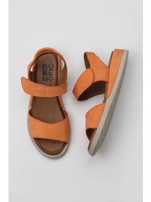 Bueno Shoes Mercan Nubuk Kadın Düz Sandalet 01WY5100 01WY5100