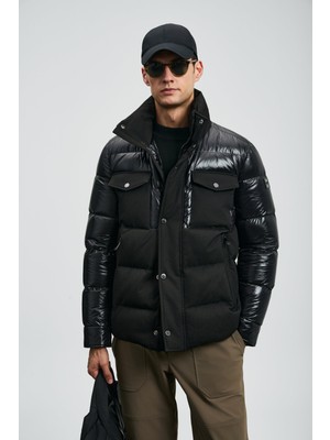 Lufian Erkek Genıous Kaz Tüyü Mont 112120253 Siyah