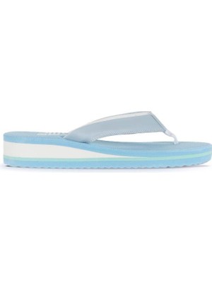 Bueno Shoes Mavi Açık Soft Mat Kadın Parmak Arası Terlik 26WT202135 26WT202135