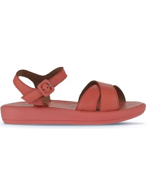 Bueno Shoes Mercan Deri Kadın Düz Sandalet 01WY2301 01WY2301