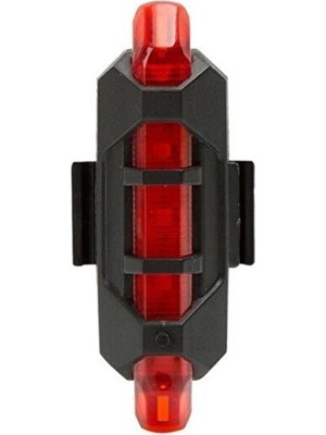 Toptanhane Fonksiyonlu USB Şarjlı 4 Modlu Bisiklet Arka Stop Lambası Ikaz Uyarı Işığı