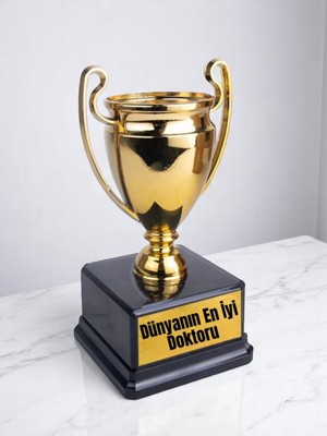 Lili Hediyelik Dünyanın En Iyi Doktoru Baskılı Ödül Kupası 23 cm Doktoru Hediyelik Eşya
