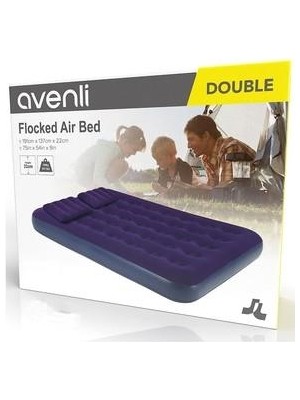 Avenli Floked Airbed Çift Kişilik 191CM*137CM*22CM