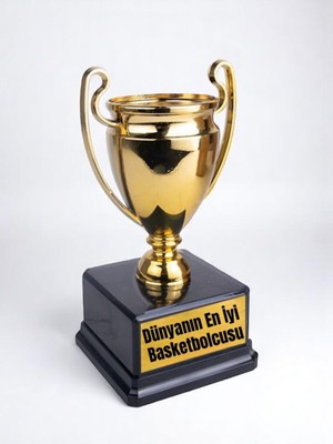 Lili Hediyelik Dünyanın En Iyi Basketbolcusu Baskılı Ödül Kupası 23 cm Basketbolcuya Hediyelik Eşya