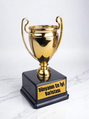 Lili Hediyelik Dünyanın En Iyi Baristası Baskılı Ödül Kupası 23 cm Baristaya Hediyelik Eşya