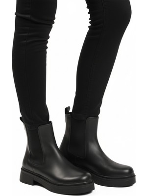 Aspor Siyah Polarlı Kadın Chelsea Bot