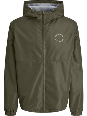Jack & Jones Jorbıllyburg Light Hood Jacket – Kapüşonlu Hafif Suya Dayanıklı Erkek Mont, Günlük Şık Kullanım