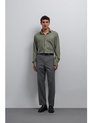 Antioch Gri Tapered Fit Erkek Pantolon