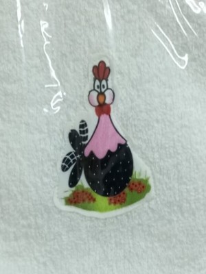 ArtukTekstil 3’lü Pembe Sevimli Tavuk Desenli Pamuklu Bebek Mama Önlüğü Seti