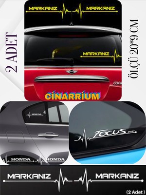 Çınarrium Pınaxar Opel Senator Için Lüks Aksesuar Oto Ritim Kaliteli Sticker 2 Adet 20*9 cm