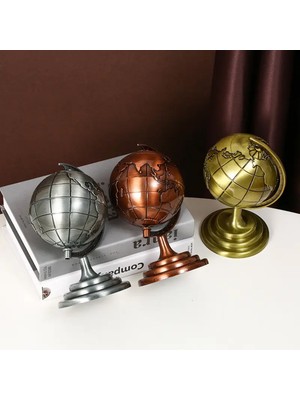 baytoptan Küçük Boy Metal Dünya Küresi