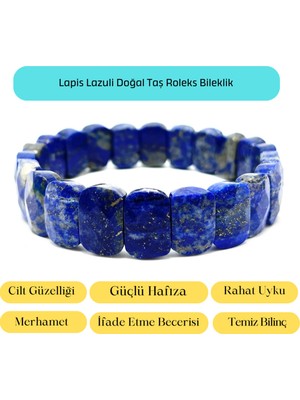 Lapis Lazuli Doğal Taş Bileklik, Şık ve Zarif Takı Seçeneği