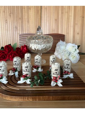 Denimay Hediyelik Isme Özel Nikah Şekeri Hediyelik - 20 Adet - Söz, Nişan, Kına, Mevlüt Hatıraları