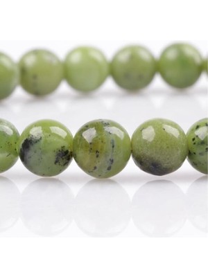 Yeşim Taşı Doğal Bileklik 6 Mm, Şık ve Doğal Takı, Sağlık ve Huzur Simgesi