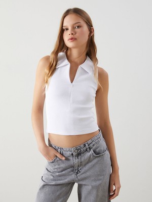 Lc Waikiki Yeni Sezon Polo Yaka Dokulu Kadın Body