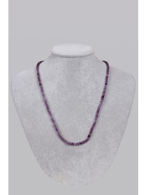 Sertifikalı Ametist Doğal Taş Tasarım Kolye, Şık ve Özgün Aksesuar.