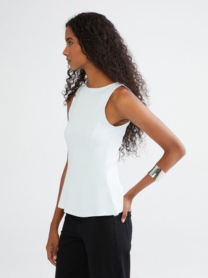 Lc Waikiki Yeni Sezon Bisiklet Yaka Peplum Bluz