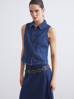 Lc Waikiki Yeni Sezon Gömlek Yaka Jean Bluz