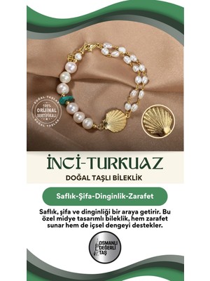 Turkuaz Doğal Taş Gümüş Bileklik, Şık ve Zarif Takı Aksesuarı