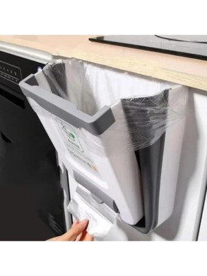 AyrStore Katlanabilir Mutfak Çöp Kovası Torba Hazneli