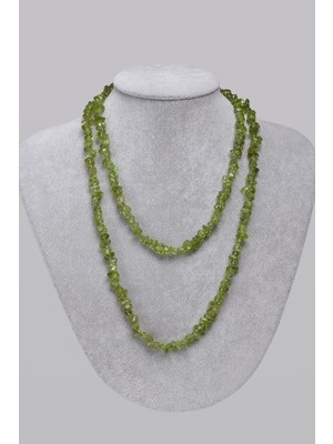 Doğal Peridot Taşlı Zarif Kolye, Şık Takı Seçeneği