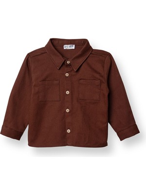 Hellobaby Erkek Bebek Woodland Boy 2 Gömlek Gabardin Uzun Kol