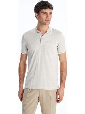 Lc Waikiki Yeni Sezon Polo Yaka Merserize Görünümlü Erkek Tişört