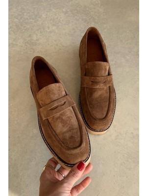 Nope21 Montana Toprak Hakiki Deri Loafer