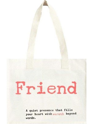 Wolo Company Maxi Cotton Tote Bag Freınd WK07