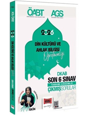 Yargı 2026 Öabt Meb-Ags Din Kültürü ve Ahlak Bilgisi Öğretmenliği Çıkmış Sorular Son 6 Sınav Çözümlü - Asya Tekin Yargı Yayınları