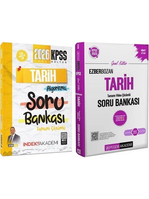 Anla Kazan Yayınları Pegem + Indeks 2026 Kpss Tarih Ezberbozan Soru Bankası 2 Li Set - Aydın Yüce Pegem + Indeks Akademi Yayınları
