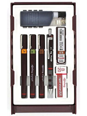 Rotring Isograph Kolej Seti 0.2-0.3-0.5 Uç Boyutlarıyla Uzun Ömürlü Mekanizma