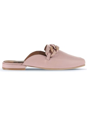 Bueno Shoes Gül Kurusu Deri Kadın Düz Terlik 01WA0300 01WA0300