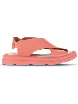 Bueno Shoes Mercan Deri Kadın Düz Sandalet 01WA2603 01WA2603