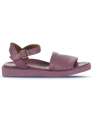 Mor Deri Kadın Düz Sandalet Bueno Shoes 2,5 cm Topuklu Dana Derisi Rahat Model 01WS2812 01WS2812